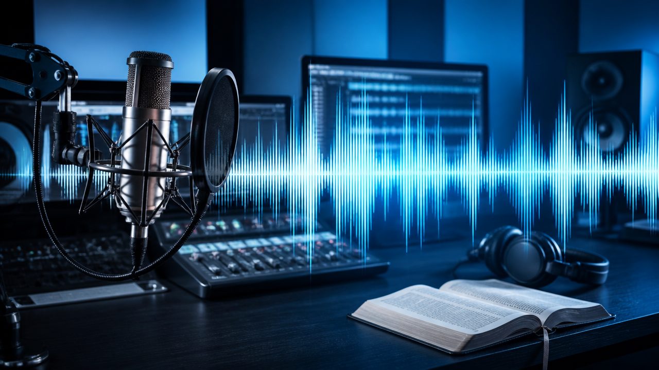 Áudio mensagem passagens bíblicas  para rádio - Como ter um áudio igual a esse?