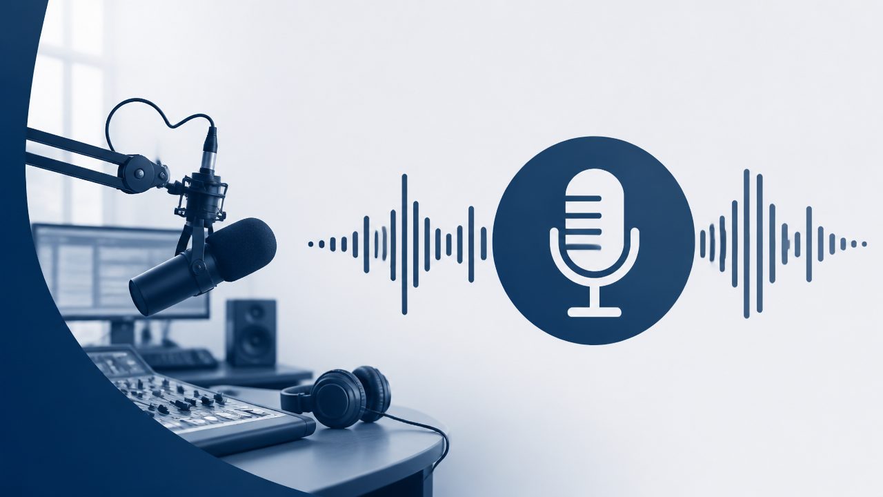 Chamada de programação de rádio - Voz Animada